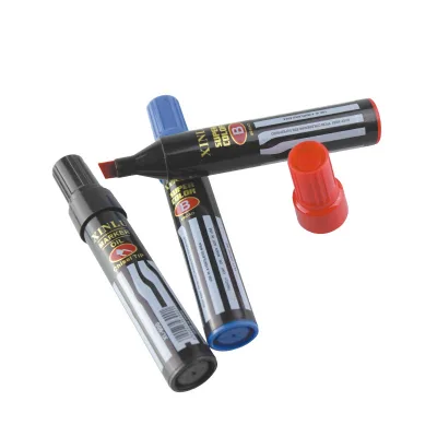 Waterproof Indelible Ink 8mm Tip Jumbo Size Fiber Chisel Point Permanent Marker Pen