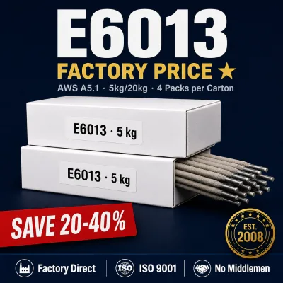1/8 E6013 Welding Rod 2.5mm 3.2mm 300mm 350mm 20kg/box Welding Electrode Electrodo 6013 baguette 6013 Factory Manufacturer