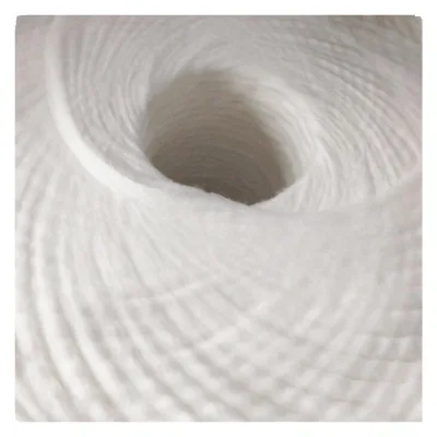 100% Pure Absorbent Cotton Coil Cotton Sliver Raw Material for Making Cotton Buds and Cotton Balls