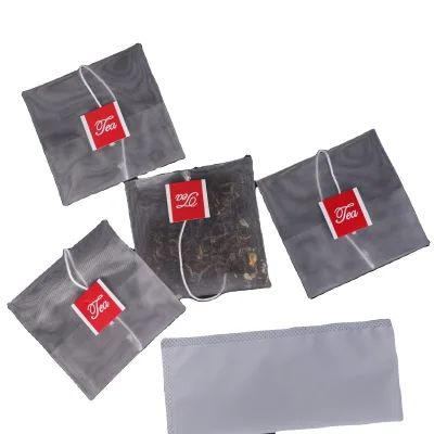 Net Mesh Bags Nylon Tea Bags Empty 10x12cm Tea Bag Filter District
