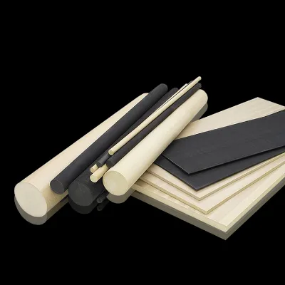 Factory Direct Custom Virgin & Carbon Fiber Reinforced PEEK Rod, High Temp Engineering Plastic Bar for CNC Injection Machining