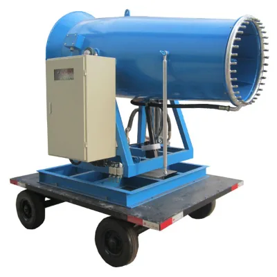 60m No Flange Motor-driven Fog Cannon Dust Suppression Fog Sprayer Water Cooling Cannon Machine