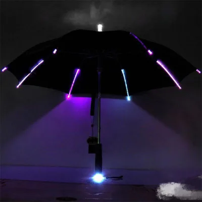 Fine Pongee Customized,Fabric Led with Flashlight Umbrellas/