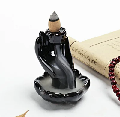 Home Decorative Gift Eco-Friendly Ceramic Incense Aromatherapy Diffuser Waterfall BackFlow Incense Burner Anti-Odour Incense