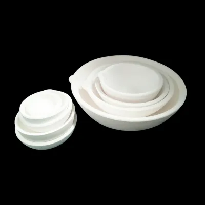Ceramic Silica Quartz Crucible Bowl for Melt Gold Silver Copper Platinum Jewelry Tool with Metal Boat Pot