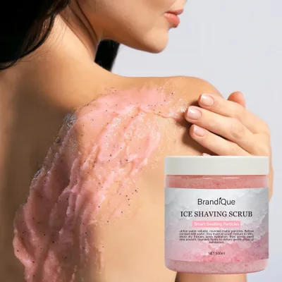 Focus on Plant-based Skin Care Organic Gentle Exfoliating Non-pulling pink Himalayan Salt Body Scrub