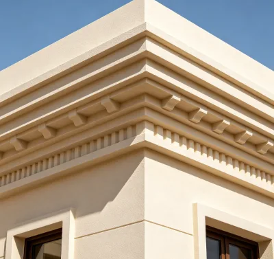 WANXING Brand Modern EPS Decorative Wall Molding Exterior Facade Foam Cornice Trim Moisture Proof Eco-Friendly Custom Size House