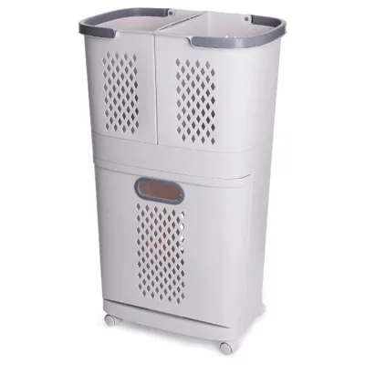 Creative Baskets Bathroom Plastic Organizer Storage Holders & Racks Rolling  Laundry Storage Basket for Household