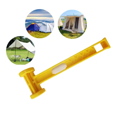 PE Plastic Tent Hammer Portable Lightweight Tent Pegs Hammer Puller for Outdoor Camping Tent Stake Hammer Accessories Tool