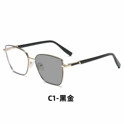 26061 New Trend High Quality Metal Oval Eyewear Frame Optical Glasses Women