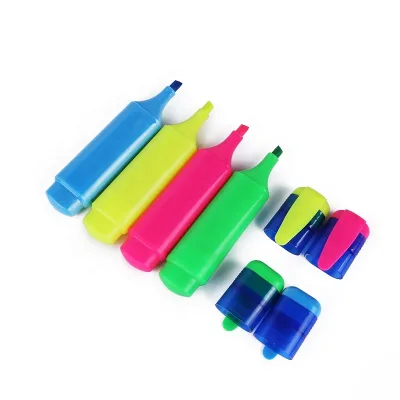 Brighter Color Rectangular Highlighter Marker Scented Fluorescent Pen