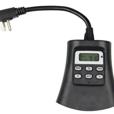 Outdoor Electronic Digital Timer TM-074 Three Grounded Outlets