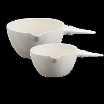Ceramic Porcelain Evaporating Dish with Handle for Lab Use
