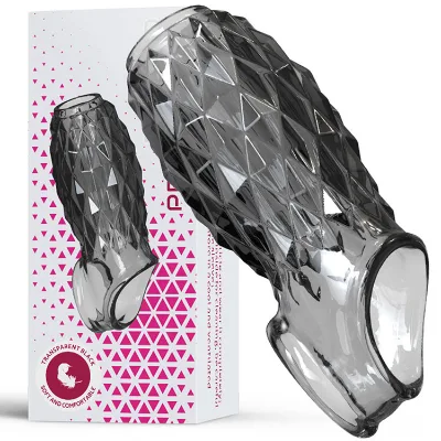 Reusable Soft Male Delayed Ejaculation Penis Sleeve Extensible Condom Sex Toys for Men