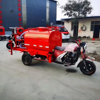 Efficient Gasoline Powered Three Wheel Water Sprinkler Truck Small Mobile Spray Watering Cart for Construction Site Dust Control