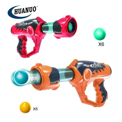 Huanuo Good Quality Outdoor Toy Soft Ball Gun Air Blowing Gun Eva Soft Bullet Toy Gun Kids Shooting Game