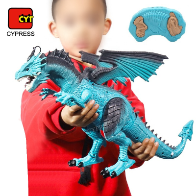 Wholesale Plastic Electric Realistic Dinosaur Toy RC Animal Dinosaur RC With Spray