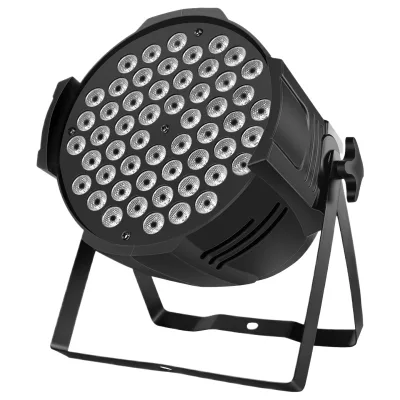 Muenled Model PD-54 54x3W Full-Color LED Par Lights Voice Control IP33 Protection Aluminum Alloy + PC 110-220V Stage Lighting