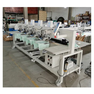 A204 Manufacturer Hotfix Press Machine Diy Direct to Garment Produce Double Four Disc Automatic Hot Fix Rhinestone Machine