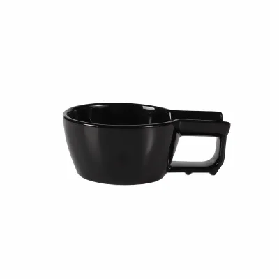 Men's Ceramic Shaving Soap Bowl Lather Mug Traditional Wet Shaving Wide Mouth with Handle Barber Grooming