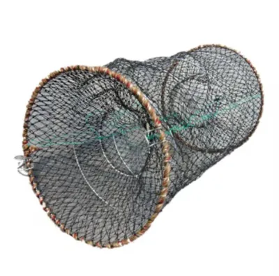 Cylindrical Shape Fish Minnow Crawfish Trap Cage Collapsible Sea Fish Lobster Shrimp Pot Fishing Bait Cage