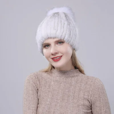 Hot Selling Mink Fur Winter Hat for Russian Women Customizable Size and Logo Breathable and Warm Designer's Choice