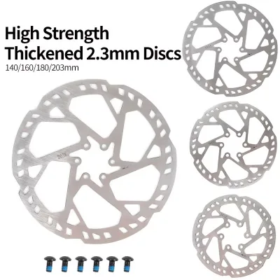Bicycle Driver's Disc Brake Disc 203/180/160/140mm Power Assisted Bike Disc Brake Disc 2.3mm Disc for Electric Broxy