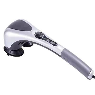 Double Head Massage Gun Extended Handle Ergonomic Back Shoulder Butt Massage Tools Deep Tissue Vibrator High Quality Massage Gun