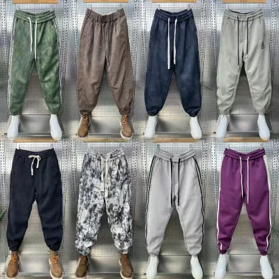 Men's Plus Size Casual Summer Pants Loose Fit Elastic Mid Waist Anti-Wrinkle Breathable Lightweight Flat Front Straight Pattern