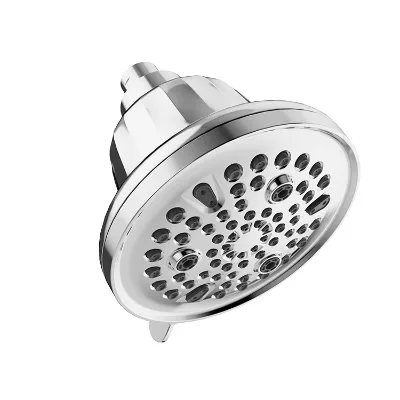 Overhead Shower Head, Healthy Hard Water Remove Anti-impurity Shower Head Filter, 11 cm High Pressure with 7 Spray Modes