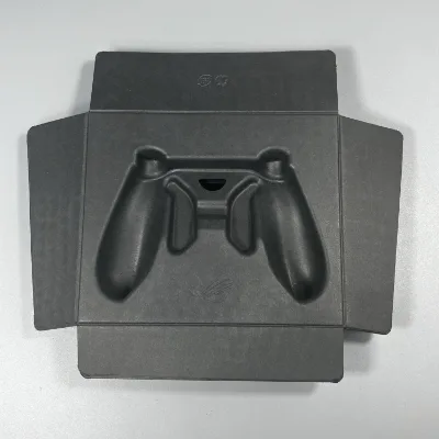 Customized Eco Molded Fiber Pulp Tray for Gamepad Packaging Molded Pulp Tray Box Inlay