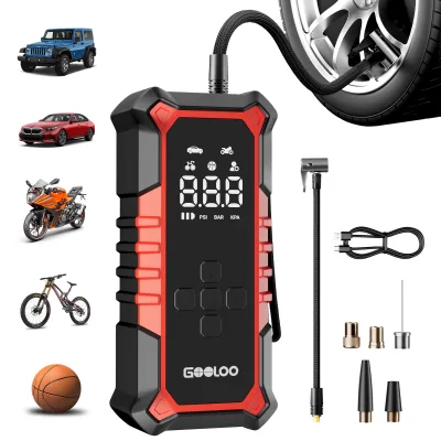 GOOLOO A6 GEAR 160psi Portable Balloon Pump Digital Cordless Car Air Compressor Automatic Tire Inflator Electric Ball Tyre Pump