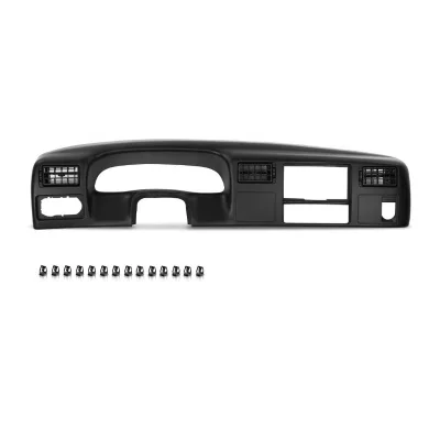 Dash Bezel Radio Cluster Trim Panel W/o Hole Dashboard Black