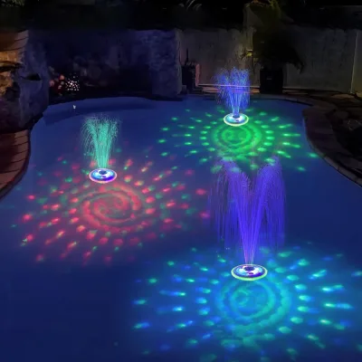 Pond Fountain Pump Outdoor Pool Fountains Floating Water Garden Fountain for Garden Ponds Pool Outdoor Play
