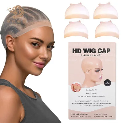 Wholesale Transparent Invisible Ultrathin Elastic High Definition Full Lace HD Wig Cap