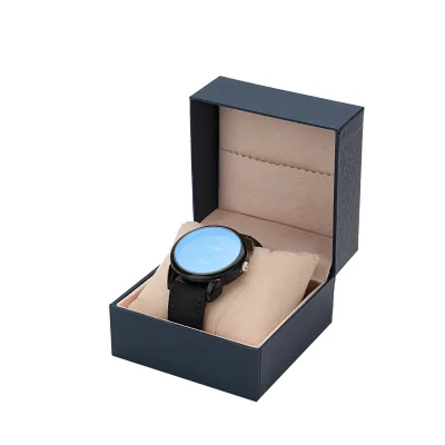 Luxury Custom Watch Packaging Box with Pillow High Quality Recycled Materials Square Cardboard Paper Packing