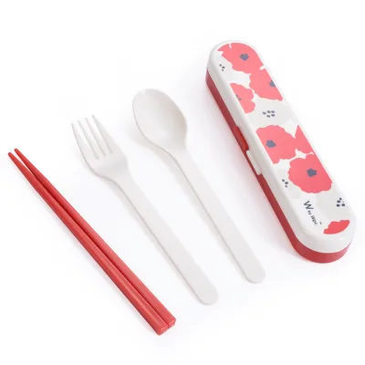 Food Grade Cutlery Set Outdoor Portable Camping Cutlery Customisable ABS  Cutlery PromotionalGifts