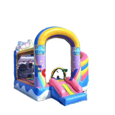 pink Bounce House/giant Bouncy Castle/bouncy Disco Castle for Outdoor