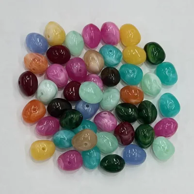 .Two-color Diffusion-shaped Acrylic Cloud Perforated Bead Accessory for DIY Handmade Jewelry  Hand Chain Material