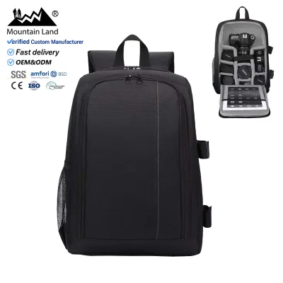 Waterproof DSLR Camera Backpack Travel Photography Bag with Laptop Compartment Anti Theft Camera Backpack OEM ODM
