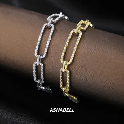 S925 Sterling Silver Women's Bracelet Fashion Personality Geometric Ring Buckle Advanced Sense Sweet Cool Bracelet