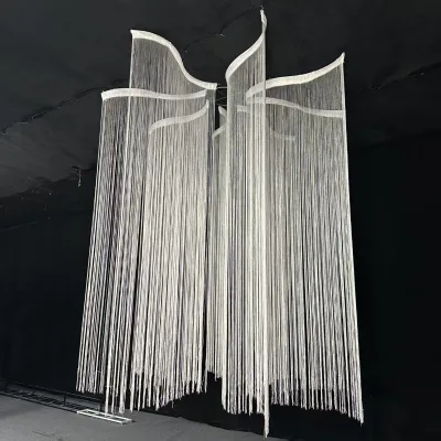 Wedding Ceiling Decor Hotel Party Decoration String Curtain Tassel Cord Curtain Party Wedding Stage Decoration