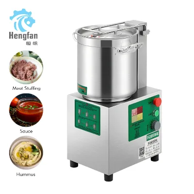 Industrial Food Chopper Machine Food Processor Vegetable Cutting Machine Food Mixer 6L 12L 17L 21L for Hummus Chili Garlic