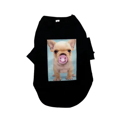 Customizable Fashionable Dog T-shirt Sublimation Blank Printable Polyester Dog T-Shirts Novelty Pet Clothes