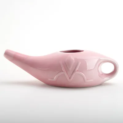 C&C Customized Yoga Porcelain White Neti Pot