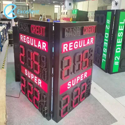 Factory Innovity Led Gas Price Screen 7 Segments Price Number Display Led Oil Gas Sign with RF Remote Control