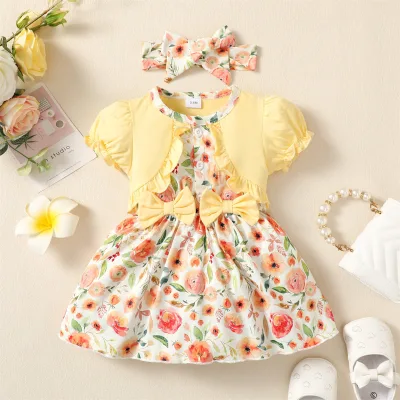 Baby Dress,Wholesale Baby Princess Dresses Floral Fashion Baby Girl Kids Dress