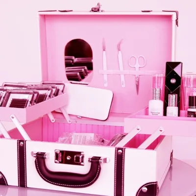 Custom Packaging Private Logo Individual Volume Eyelashes Extensions Private Label Lashes Extension Kit With Glue Tweezers
