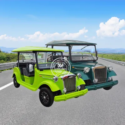 8 Seater Classic Mini Electric or Gasoline Vintage Mini Shuttle Car for Sightseeing Classic Cars for Sale Cheap
