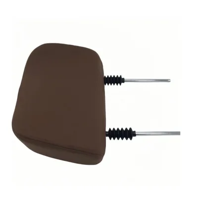 Brown Adjustable Car Seat Headrest With Telescopic Poles for Truck Engineering Vehicle Seat Replacement Part